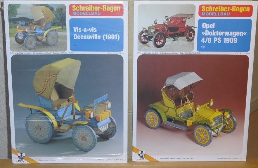 【新品未開封】Schreiber-Bogen ペーパークラフト 4点セット Amazon.co.jp: シュライバー・ボーゲン ボール紙組み立て自動車